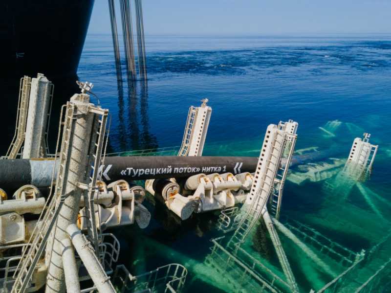 Построено 95% морской части газопровода «Турецкий поток»