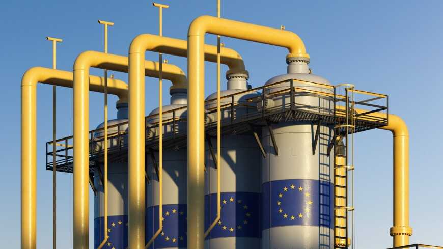 Газ в Европе подешевел на 15% за день на фоне рекордной ветрогенерации